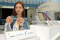 LG en Samsung tonen buigbare batterij